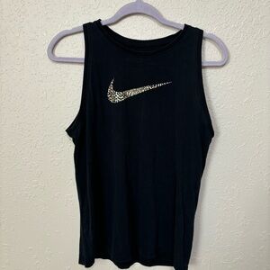 Black Cheetah Print Nike Muscle Tank Medium